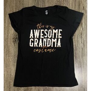 Celebrate Halloween Black Grandma Costume T Shirt Size L 14/16